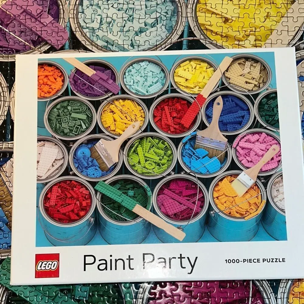 LEGO Paint 🎨 Party Puzzle 🧩 with Vibrant Colors 1000 Piece Brain 🧠 Challenge